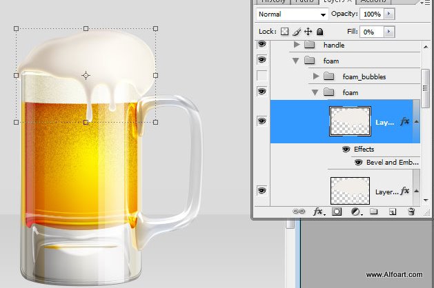 Shiny Cold Beer Glass Illustration with colorfull liquid inside and splashing effect.Create realistic glossy glass with liquid in them, make reflections and shadows